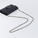 GUCCI Dionysus Chain Shoulder Bag Leather Black Silver 401231 Auth 209594V-7