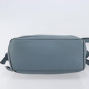 LOEWE Puzzle Bag Shoulder Bag Leather 2way Light Blue Silver Auth 209596M-13