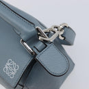 LOEWE Puzzle Bag Shoulder Bag Leather 2way Light Blue Silver Auth 209596M-18