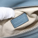 LOEWE Puzzle Bag Shoulder Bag Leather 2way Light Blue Silver Auth 209596M-23