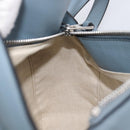 LOEWE Puzzle Bag Shoulder Bag Leather 2way Light Blue Silver Auth 209596M-25