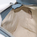 LOEWE Puzzle Bag Shoulder Bag Leather 2way Light Blue Silver Auth 209596M-26