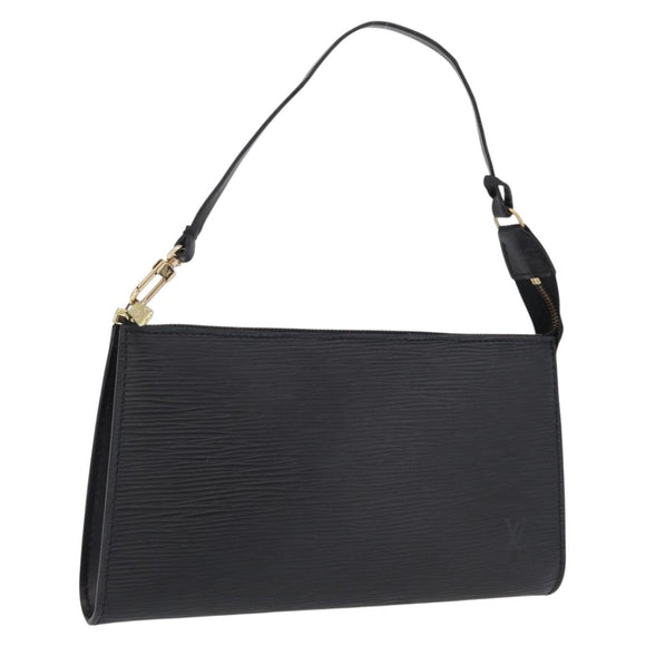 LOUIS VUITTON Epi Pochette Accessoires Accessory Pouch Black M52982 Auth 209597A