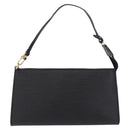 LOUIS VUITTON Epi Pochette Accessoires Accessory Pouch Black M52982 Auth 209597A-2
