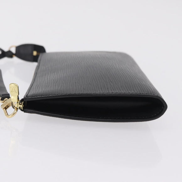 LOUIS VUITTON Epi Pochette Accessoires Accessory Pouch Black M52982 Auth 209597A