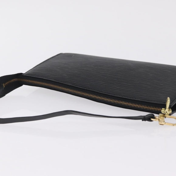 LOUIS VUITTON Epi Pochette Accessoires Accessory Pouch Black M52982 Auth 209597A