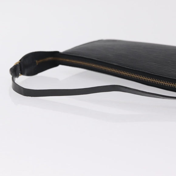 LOUIS VUITTON Epi Pochette Accessoires Accessory Pouch Black M52982 Auth 209597A