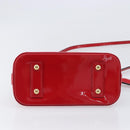 LOUIS VUITTON Monogram Vernis Alma BB Hand Bag Red Slys M90174 LV Auth 209599V-12