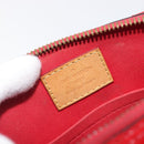LOUIS VUITTON Monogram Vernis Alma BB Hand Bag Red Slys M90174 LV Auth 209599V-21