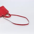 LOUIS VUITTON Monogram Vernis Alma BB Hand Bag Red Slys M90174 LV Auth 209599V-9