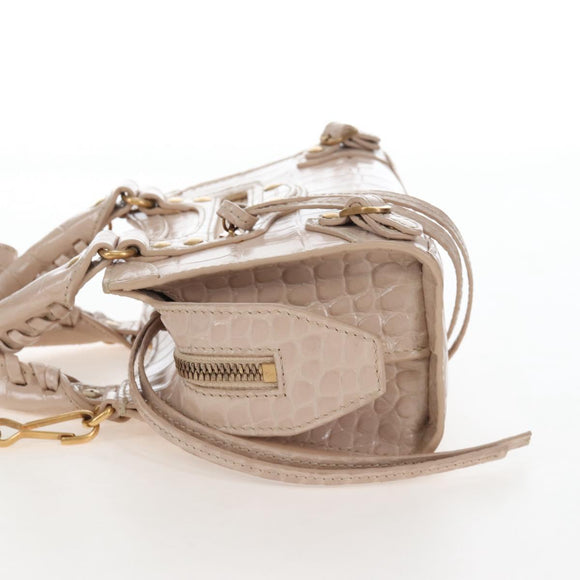 Balenciaga Neo City Bag Mini Hand Bag Leather 2way Pink 639527 Auth 209600SAM