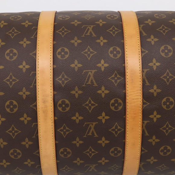 LOUIS VUITTON Monogram Keepall Bandouliere 55 Boston Bag M41414 LV Auth 209601V