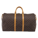 LOUIS VUITTON Monogram Keepall Bandouliere 55 Boston Bag M41414 LV Auth 209601V-2