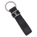 LOUIS VUITTON Damier Graphite LV Dragonne Key Ring M62706 LV Auth 209607A-1