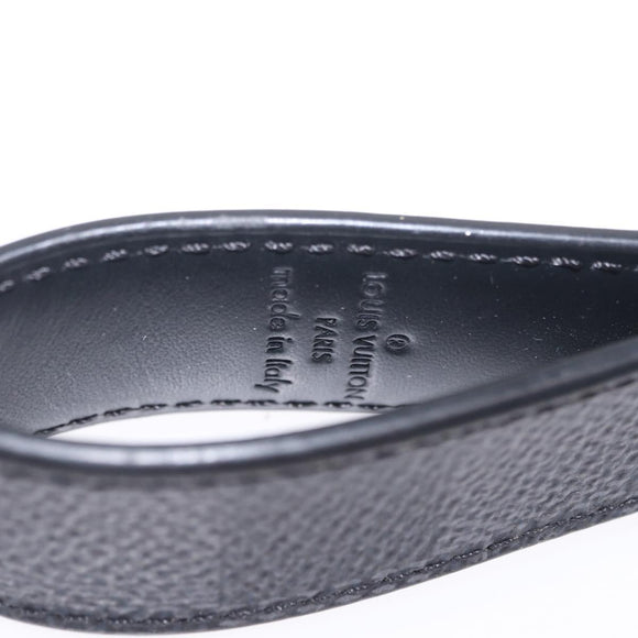 LOUIS VUITTON Damier Graphite LV Dragonne Key Ring M62706 LV Auth 209607A