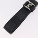 LOUIS VUITTON Damier Graphite LV Dragonne Key Ring M62706 LV Auth 209607A-4