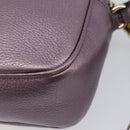 GUCCI Soho Shoulder Bag Leather Pink Gold Tone 308364 Auth 209608A-12