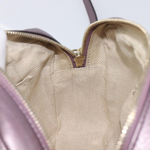 GUCCI Soho Shoulder Bag Leather Pink Gold Tone 308364 Auth 209608A
