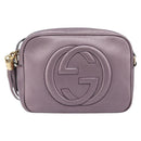 GUCCI Soho Shoulder Bag Leather Pink Gold Tone 308364 Auth 209608A-2