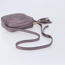 GUCCI Soho Shoulder Bag Leather Pink Gold Tone 308364 Auth 209608A-7