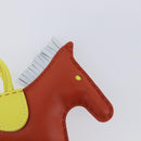 HERMES Rodeo PM Charm Leather Brown Yellow Auth 209610M-10