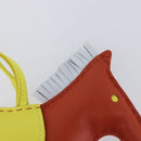 HERMES Rodeo PM Charm Leather Brown Yellow Auth 209610M-15