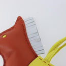 HERMES Rodeo PM Charm Leather Brown Yellow Auth 209610M-8