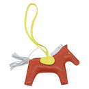 HERMES Rodeo PM Charm Leather Brown Yellow Auth 209610M-9