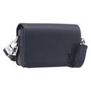 LOUIS VUITTON Fast Line Wearable Wallet Shoulder Bag Leather Navy Auth 209611V-1