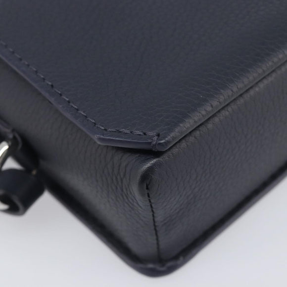 LOUIS VUITTON Fast Line Wearable Wallet Shoulder Bag Leather Navy Auth 209611V