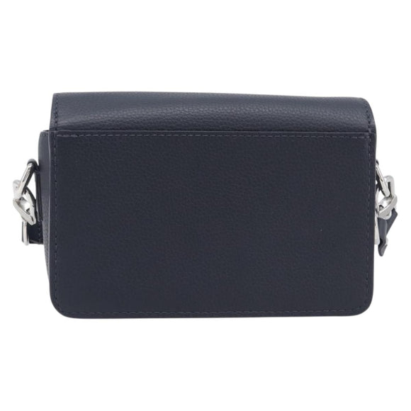 LOUIS VUITTON Fast Line Wearable Wallet Shoulder Bag Leather Navy Auth 209611V
