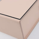 FENDI Box Shoulder Bag Leather Pink Gold Tone 8BT339 Auth 209612M-12