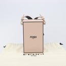 FENDI Box Shoulder Bag Leather Pink Gold Tone 8BT339 Auth 209612M-25