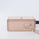 FENDI Box Shoulder Bag Leather Pink Gold Tone 8BT339 Auth 209612M-4