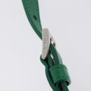 PRADA Hand Bag Leather 2way Green Silver Auth 209613SAM-14
