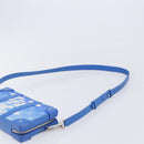 LOUIS VUITTON Monogram Clouds Soft Trunk Wallet Bag Blue M45432 LV Auth 209614M-10