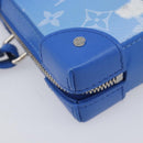 LOUIS VUITTON Monogram Clouds Soft Trunk Wallet Bag Blue M45432 LV Auth 209614M-16