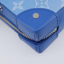 LOUIS VUITTON Monogram Clouds Soft Trunk Wallet Bag Blue M45432 LV Auth 209614M-18