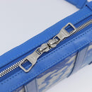 LOUIS VUITTON Monogram Clouds Soft Trunk Wallet Bag Blue M45432 LV Auth 209614M-21