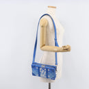 LOUIS VUITTON Monogram Clouds Soft Trunk Wallet Bag Blue M45432 LV Auth 209614M-32