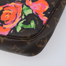 LOUIS VUITTON Monogram Rose Pochette Accessoires Pouch M48615 LV Auth 209616V-10