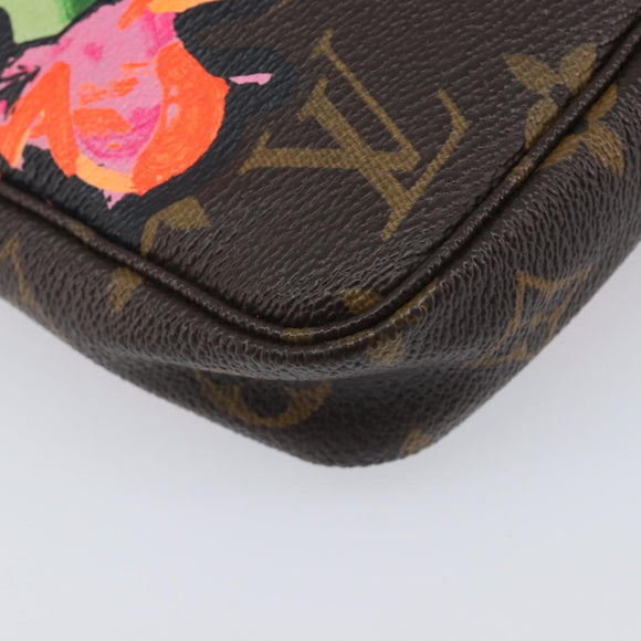 LOUIS VUITTON Monogram Rose Pochette Accessoires Pouch M48615 LV Auth 209616V