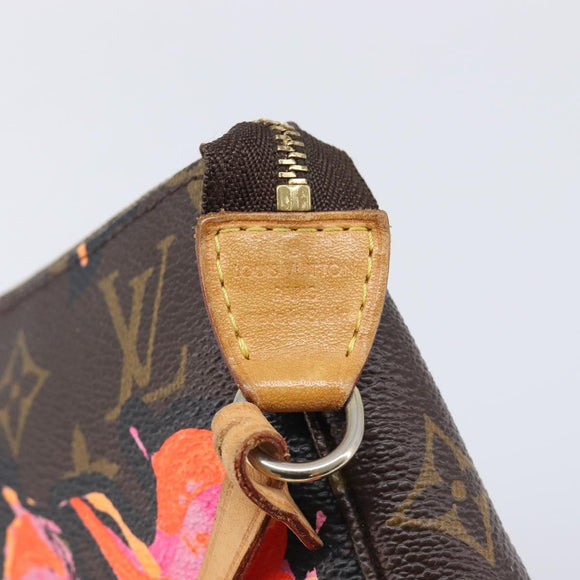 LOUIS VUITTON Monogram Rose Pochette Accessoires Pouch M48615 LV Auth 209616V