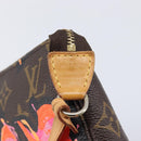 LOUIS VUITTON Monogram Rose Pochette Accessoires Pouch M48615 LV Auth 209616V-18