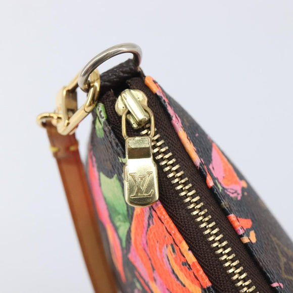 LOUIS VUITTON Monogram Rose Pochette Accessoires Pouch M48615 LV Auth 209616V