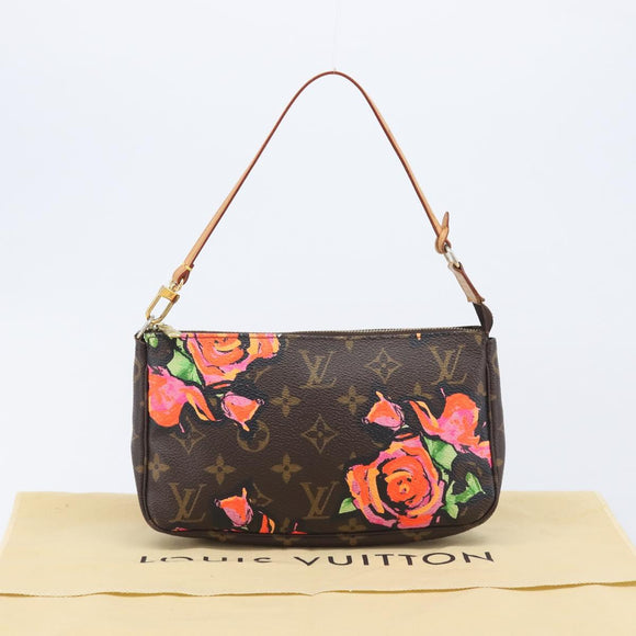 LOUIS VUITTON Monogram Rose Pochette Accessoires Pouch M48615 LV Auth 209616V