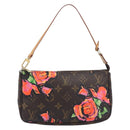 LOUIS VUITTON Monogram Rose Pochette Accessoires Pouch M48615 LV Auth 209616V-13