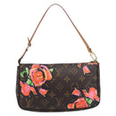 LOUIS VUITTON Monogram Rose Pochette Accessoires Pouch M48615 LV Auth 209616V-3