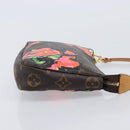 LOUIS VUITTON Monogram Rose Pochette Accessoires Pouch M48615 LV Auth 209616V-4