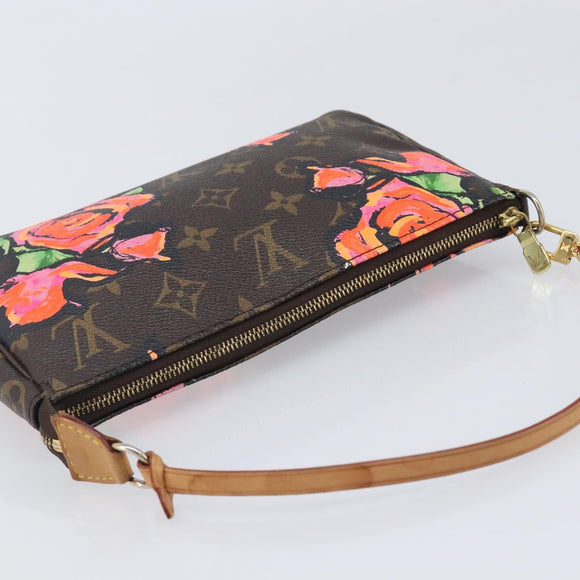 LOUIS VUITTON Monogram Rose Pochette Accessoires Pouch M48615 LV Auth 209616V